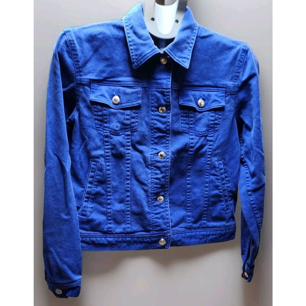 Lauren Jeans Co Ralph Lauren Women's Cropped Denim Jacket Western Wear Size Med